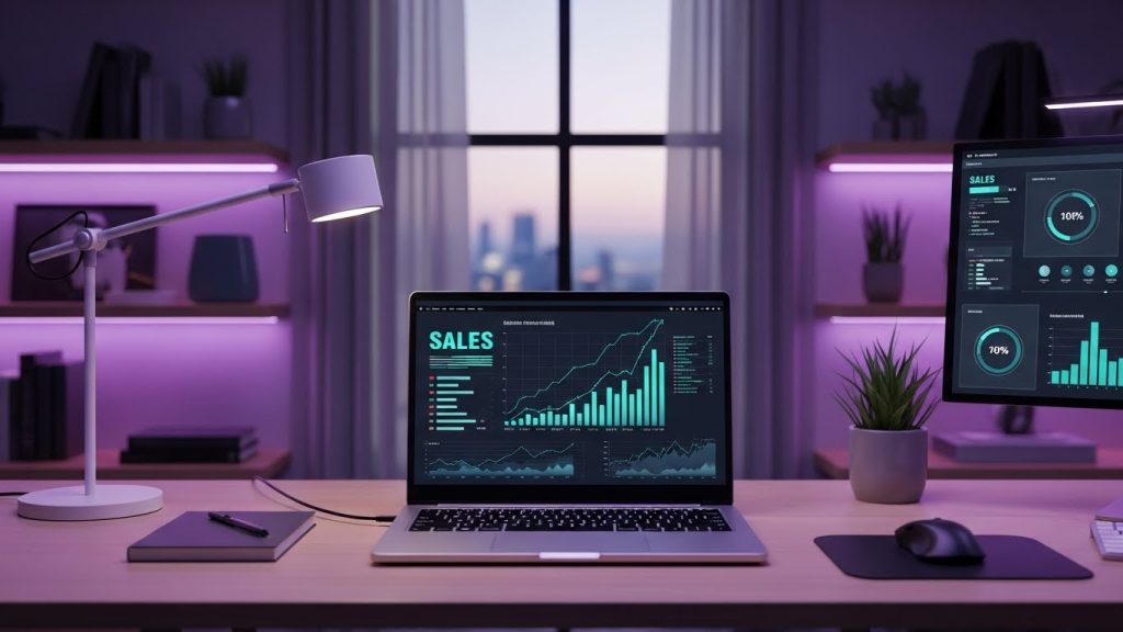 Pinterest SEO Avançado Ambiente de trabalho moderno focado em resultados de ativos financeiros digitais.
