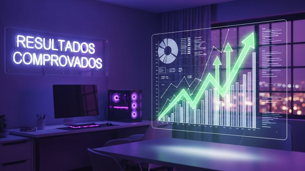 Gráficos de crescimento e elementos de prova social em um ambiente digital moderno