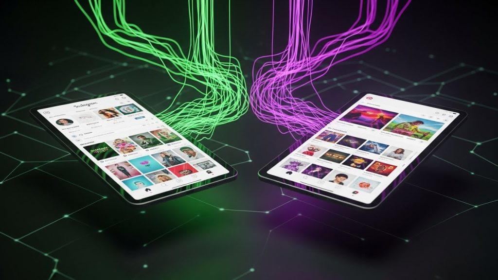 algoritmo do Instagram e Pinterest