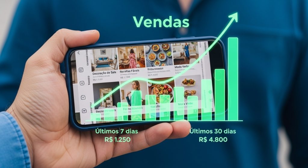 Três variações de Pins em uma tela, destacando elementos de design que aumentam a conversão.
